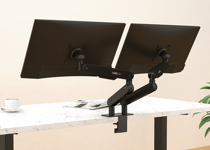 Swivel Dual Monitor Stand - Adjustable Desk Mount for 17"-34" Screens