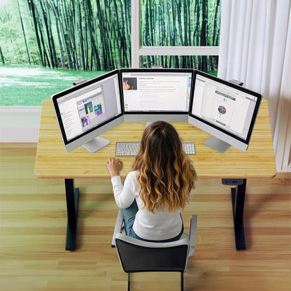 Bamboo Electric Adjustable Standing Desk - PVS1