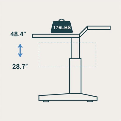 Height Adjustable Office Desk 2 Tiers – AS2