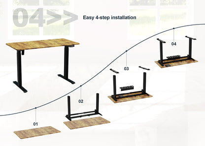 Electric Height Adjustable Standing Office Desk – Motionfurni MS1