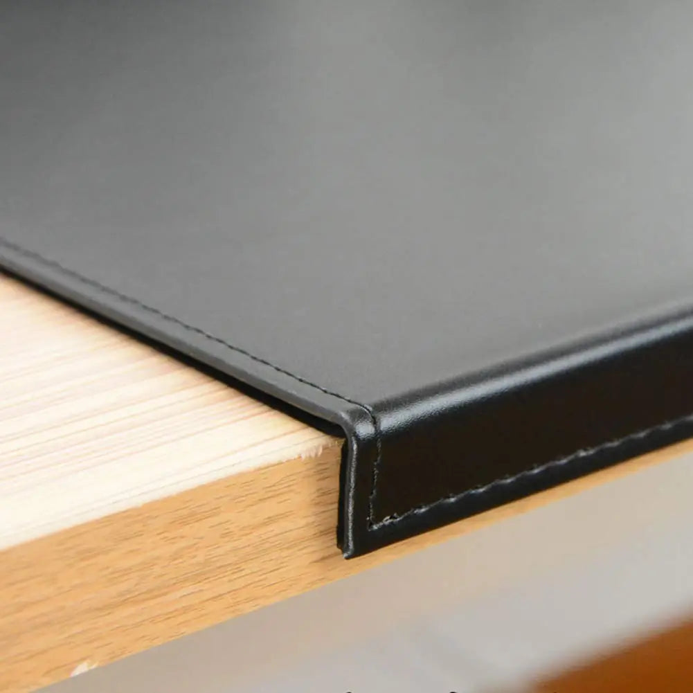 Office Desk Pad with Full Grip Fixation Lip, Non-Slip PU Leather, Waterproof Table Protective Pad